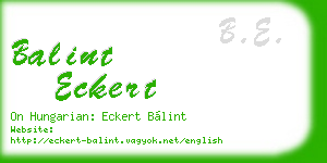 balint eckert business card